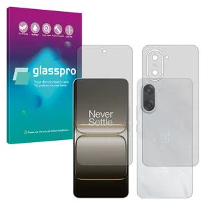 Glass Pro Resistant model transparent screen protector suitable for OnePlus Nord CE5 5G Mobile phone along with the back protector