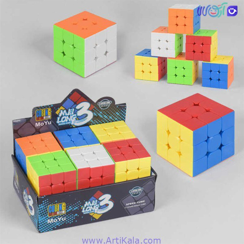 مکعب روبیک مویو طرح میلانگ 3 بسته 6 عددی