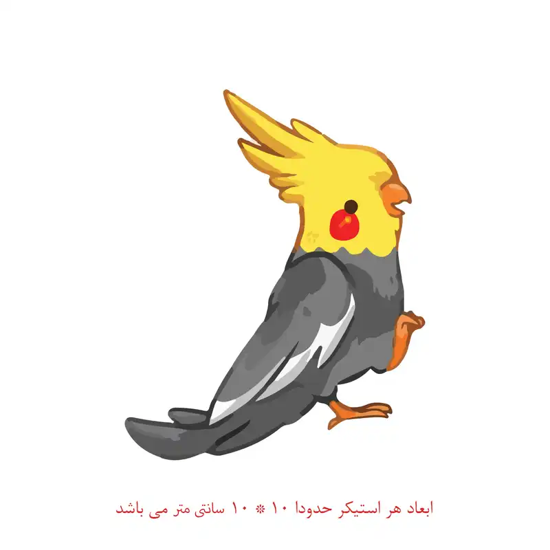 برچسب لپ تاپ پویا مارکت طرح عروس هلندی کد 737