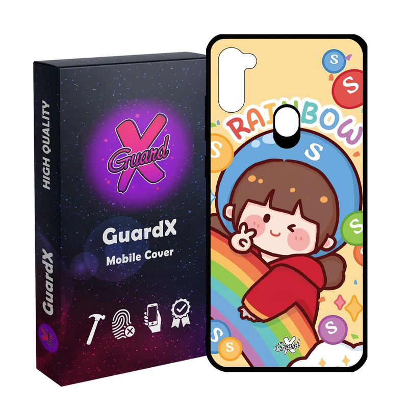 کاور گارد ایکس طرح Girl مدل Glass10520 مناسب برای گوشی موبایل سامسونگ Galaxy A11/M11