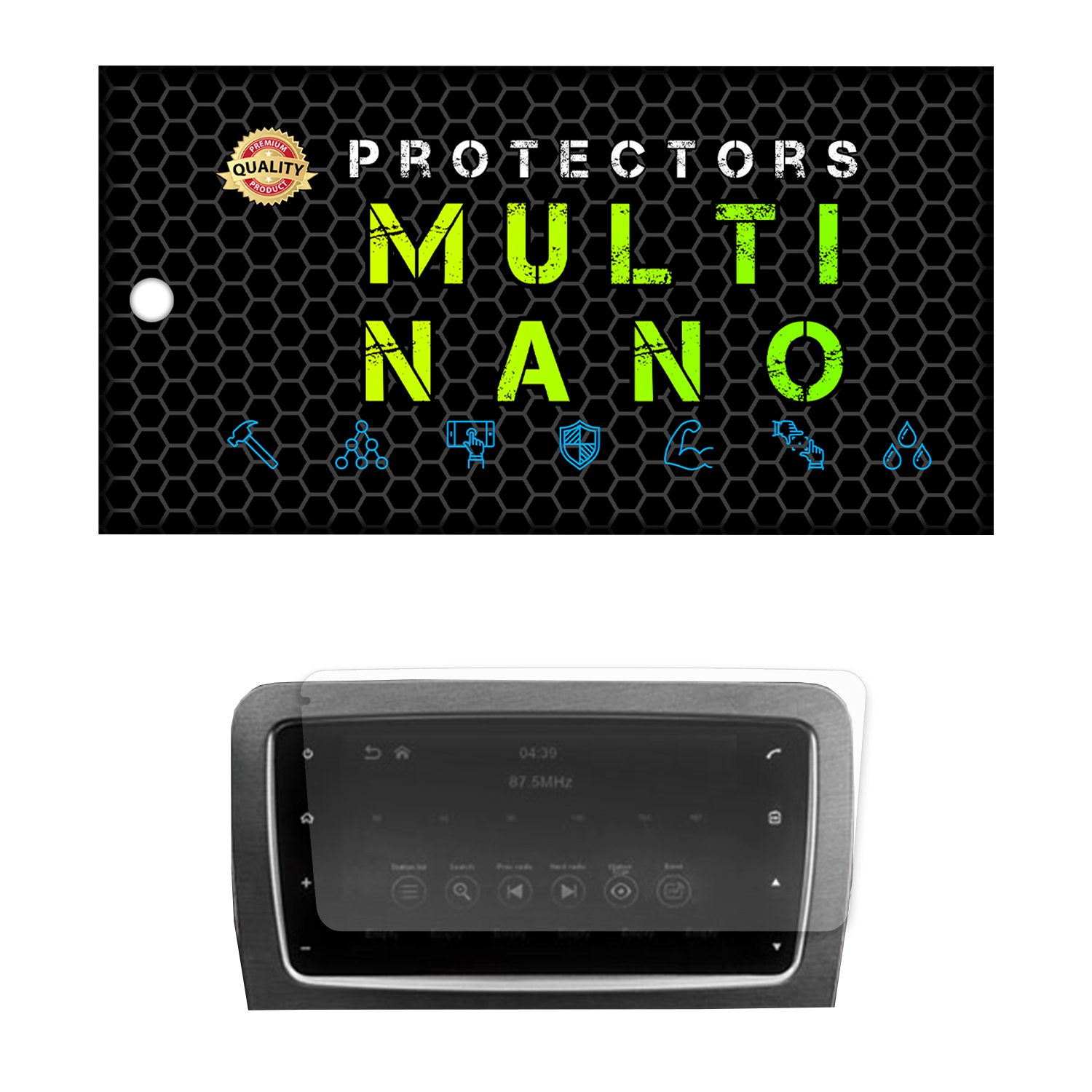 محافظ صفحه نمایش آنتی رفلکس مانیتور خودرو مولتی نانو مدل X-S1M مناسب برای کی ام سی T8
