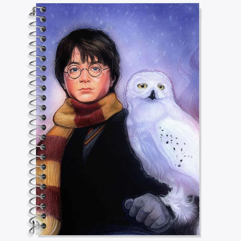 دفتر زبان 50 برگ خندالو مدل سه خط طرح هری پاتر Harry Potter کد 2885