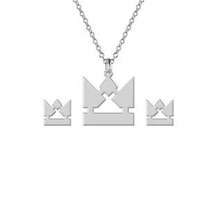 نیم ست نقره ترمه 1 طرح تاج کد E645