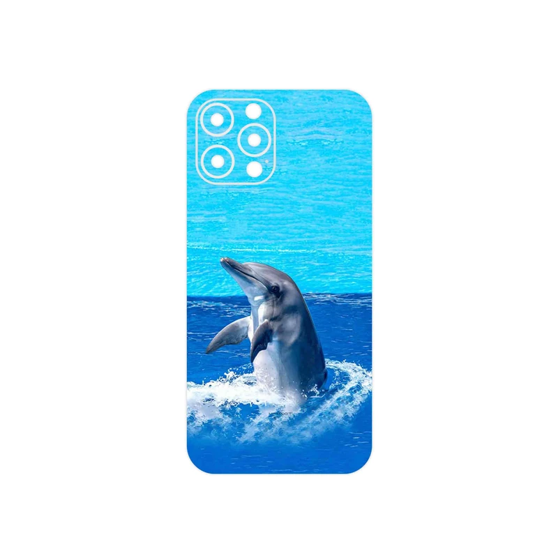 برچسب پوششی ماهوت مدل Dolphin مناسب برای گوشی موبایل اپل iPhone 12 Pro Max