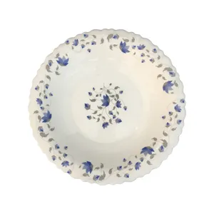 بشقاب خورش خوری مدل گل کد 362 مجموعه شش عددی
