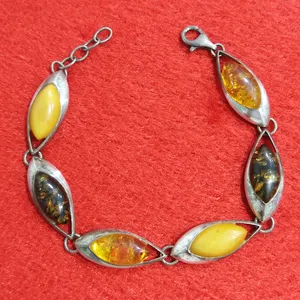 دستبند نقره زنانه سلین کالا مدل کهربا ce-As13