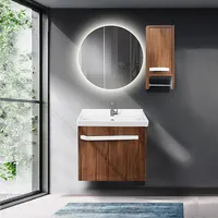 کابینت روشویی آزالیا مدل کایرا BC04 به همراه آینه بک لایت نوردار و باکس