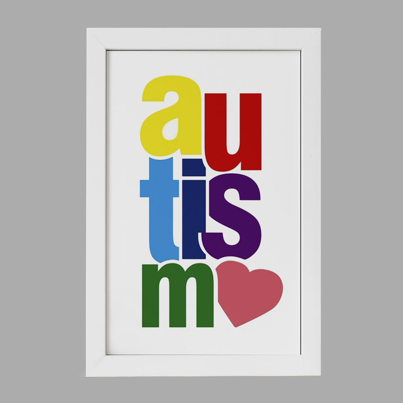 تابلو خندالو مدل اتیسم Autism کد 26735