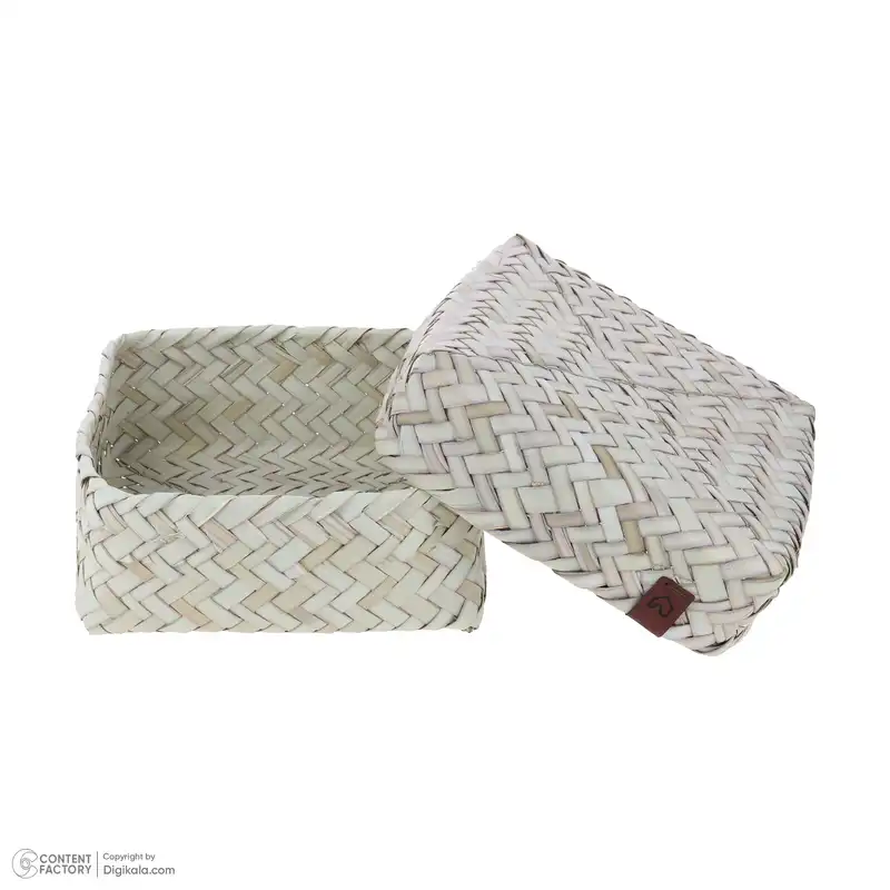 باکس حصیری بوهومین طرح مربع مدل 002