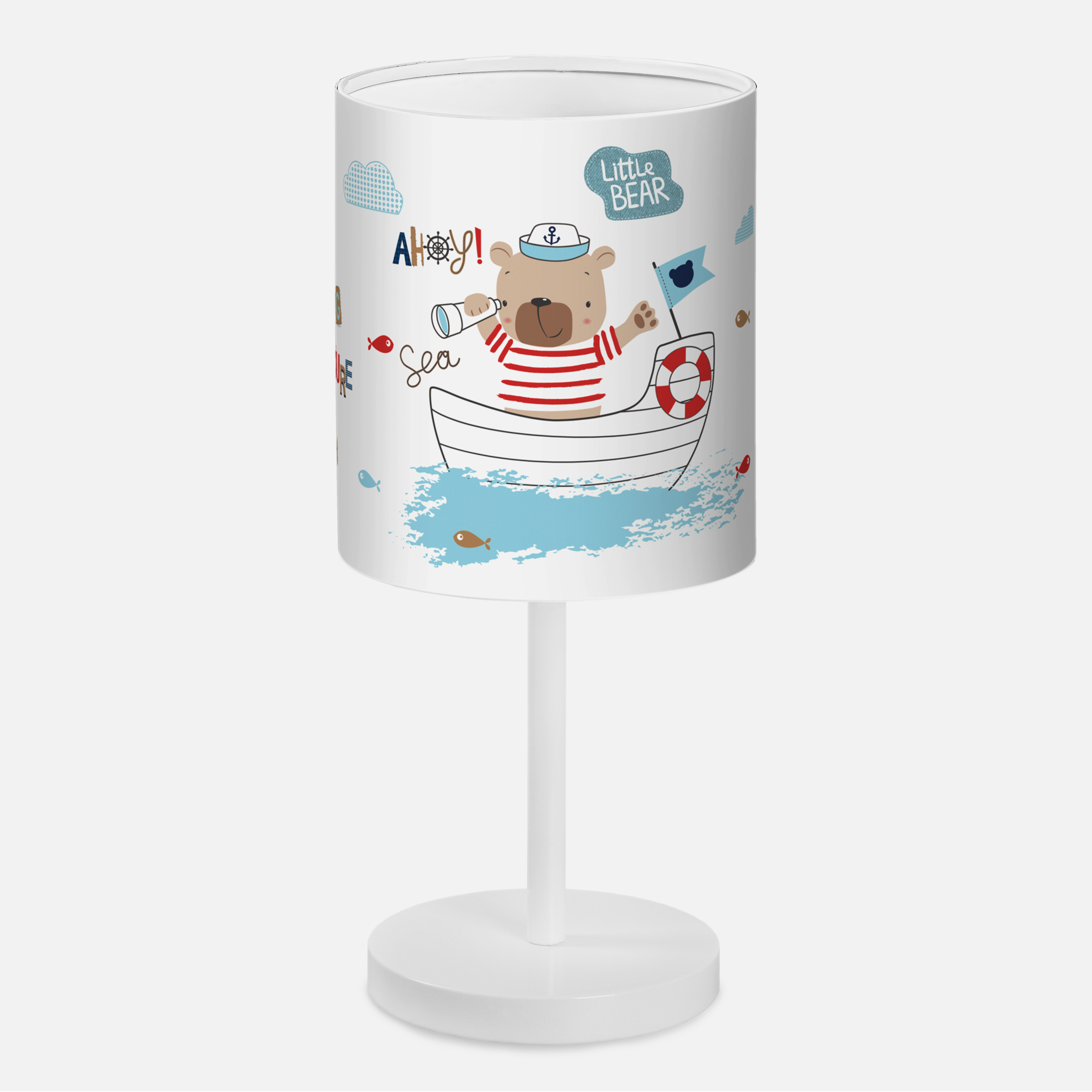 لوستر کودک مدل خرس و قایق کد SA-W-7121 به همراه آباژور و ساعت لوستر کودک مدل خرس و قایق کد SA-W-7121 به همراه آباژور و ساعت