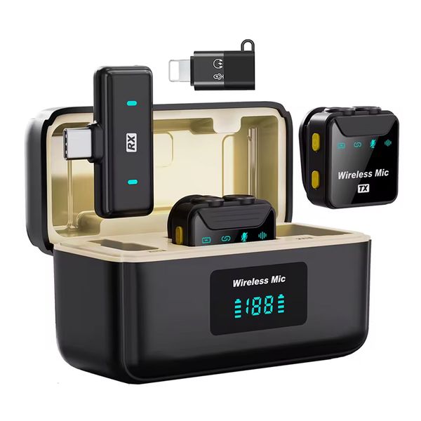 میکروفن یقه ای بیسیم مدل SX23 مجموعه دو عددی 