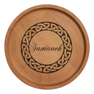 بشقاب چوبی مدل اسم سمانه 215323