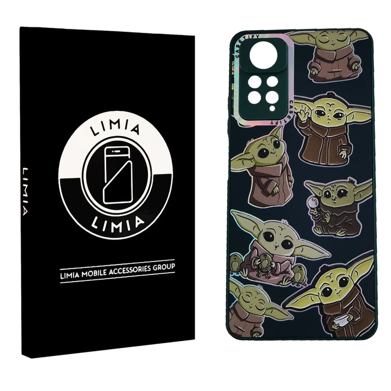 کاور لیمیا مدل فانتزی لنزدار طرح عروسکی شبرنگی مناسب برای گوشی موبایل شیائومی Redmi Note 11 Pro/12 Pro