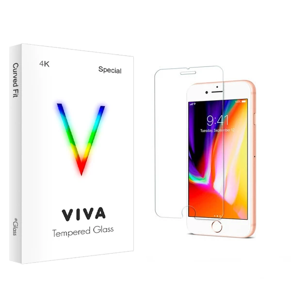 محافظ صفحه نمایش ویوا مدل 4K مناسب برای گوشی موبایل اپل iPhone 8G