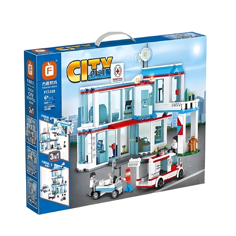 ساختنی 687 قطعه فارنج مدل بیمارستان طرح سیتی کد FC 3328