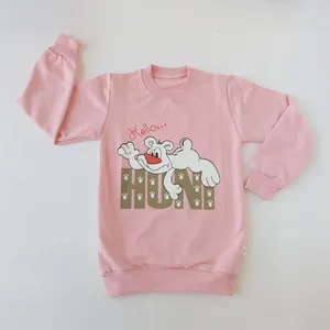 سویشرت دخترانه مدل خرس تنبل رنگ صورتی