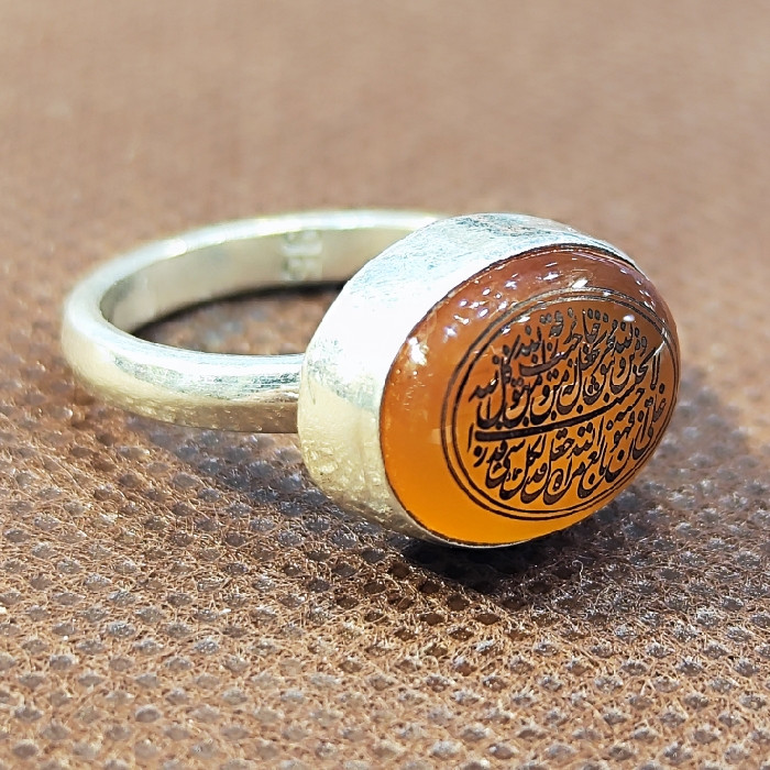 انگشتر نقره زنانه نقره جات بافندگان مدل عقیق یمنی کد 22 انگشتر نقره زنانه نقره جات بافندگان مدل عقیق یمنی کد 22