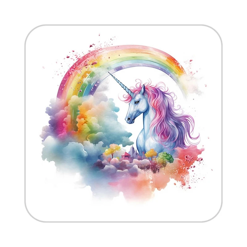 زیر لیوانی کاکتی طرح اسب تک شاخ و یونیکورن مدل mp32268