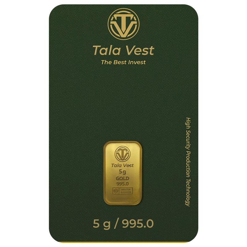 شمش طلا 24 عیار طلاوست مدل 5g