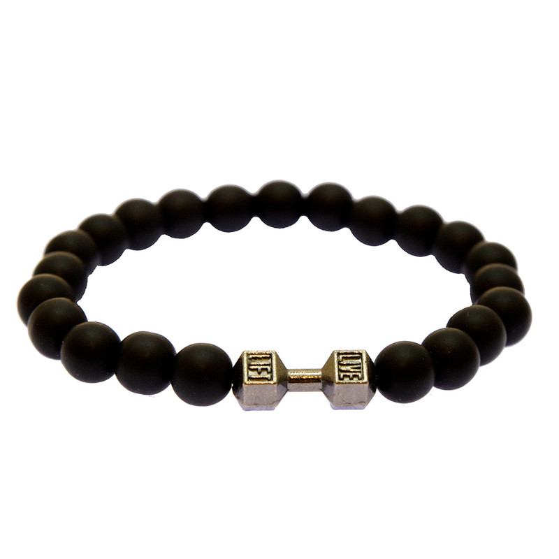 دستبند مردانه مدل دمبل B24 دستبند مردانه مدل دمبل B24