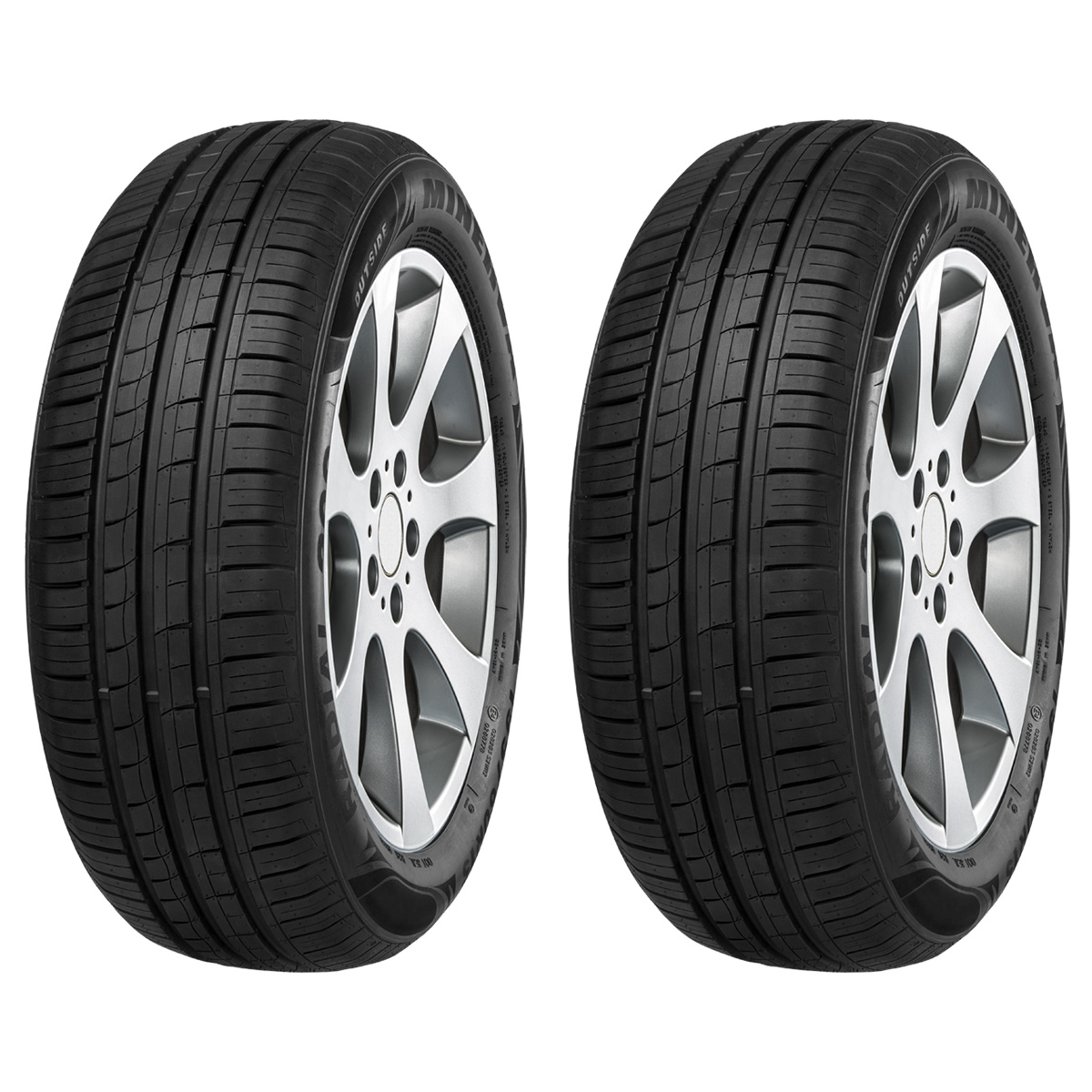 لاستیک خودرو مینروا مدل 209 سایز 165/65R13 - دو حلقه