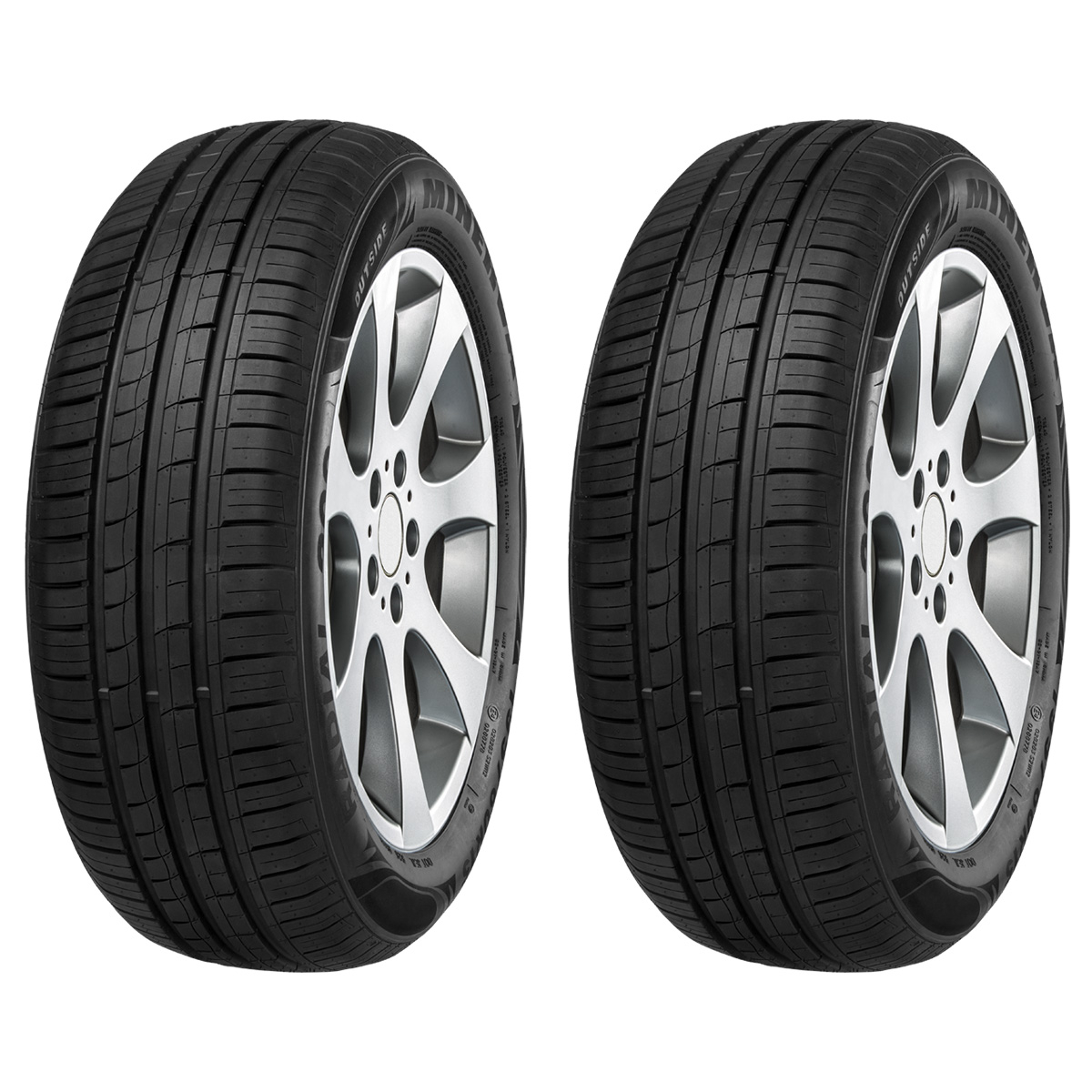 لاستیک خودرو مینروا مدل 209 سایز 195/50R15 - دو حلقه