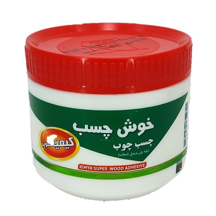 چسب چوب خوش چسب مدل بی رنگ کیمیا سوپر حجم 500 میلی لیتر