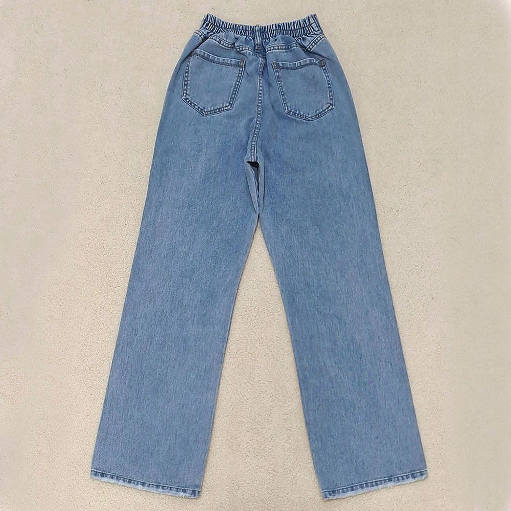 شلوار جین راسته زنانه دیان مدل نیم بگ -  - 8