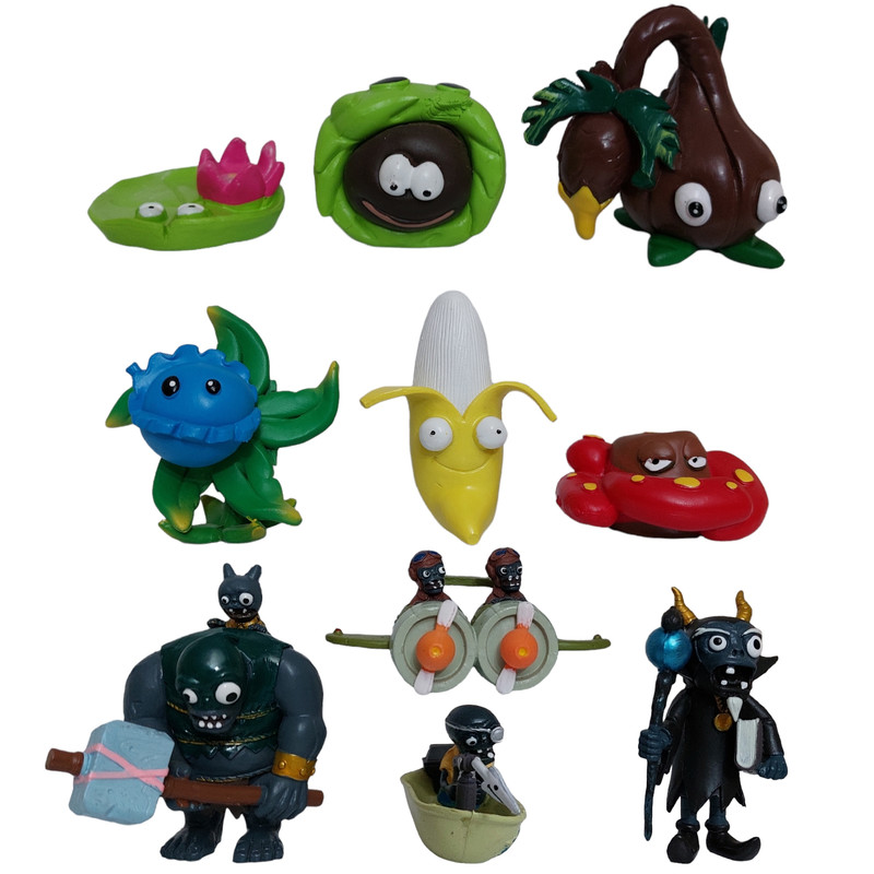 اکشن فیگور مدل Plants VS Zombies کد MO - 2 مجموعه 10 عددی