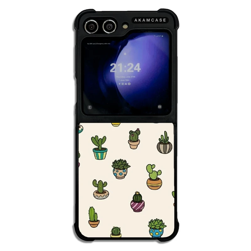 کاور آکام مدل AMC-WSGZFLIP5-CACTUS-18 مناسب برای گوشی موبایل سامسونگ Galaxy Z Flip 5