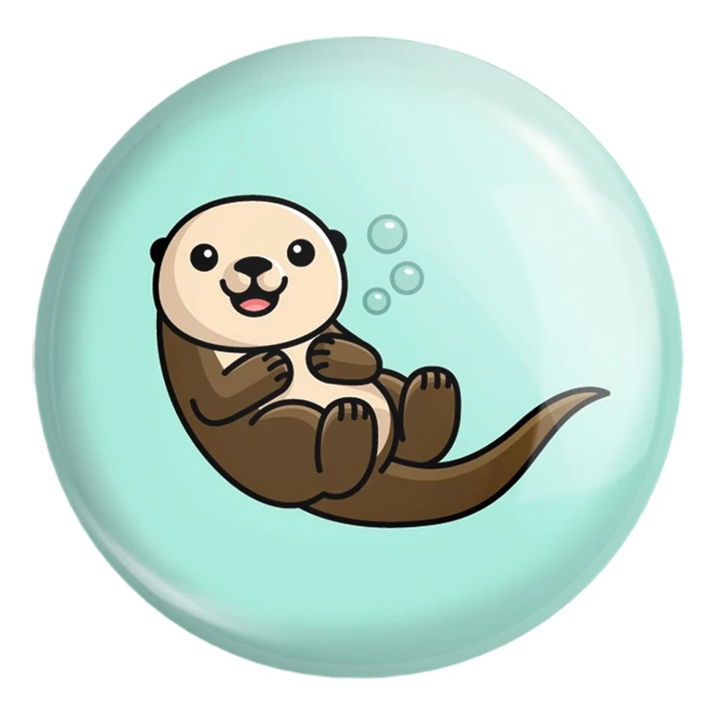 پیکسل خندالو طرح حیوانات آبزی سمور آبی کد 28164 مدل بزرگ