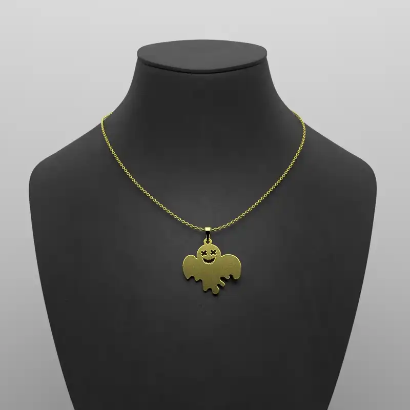 گردنبند طلا 18 عیار زنانه مدوپد مدل هالووین کد G3-1-1242