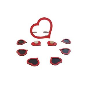 مجموعه ظروف هفت سین 9 پارچه آریان لوکس طرح قلب کد 01