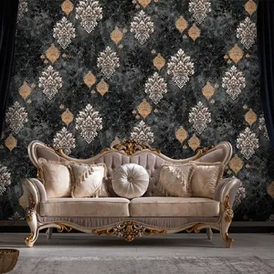 کاغذ دیواری طرح داماسک کد 7138