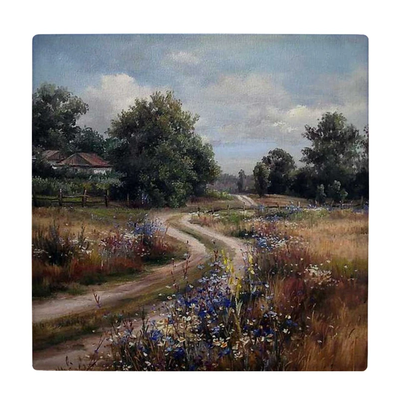  زیر لیوانی طرح نقاشی جاده روستایی کد    3670475_1682