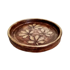 میوه خوری سفالی مدل برگ کد 60