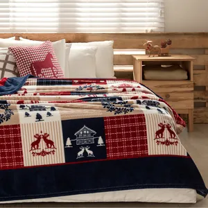 پتو مادام کوکو مدل Albert New Year دو نفره سایز 220x200 سانتی متر