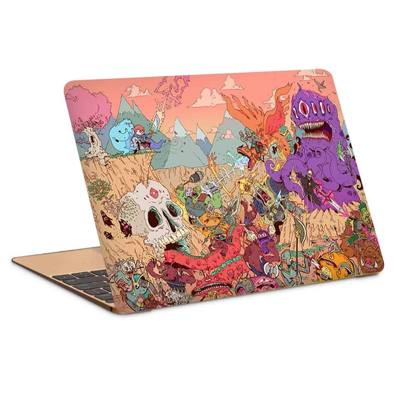 استیکر لپ تاپ طرح adventure time final battleکد c-41مناسب برای لپ تاپ 15.6 اینچ