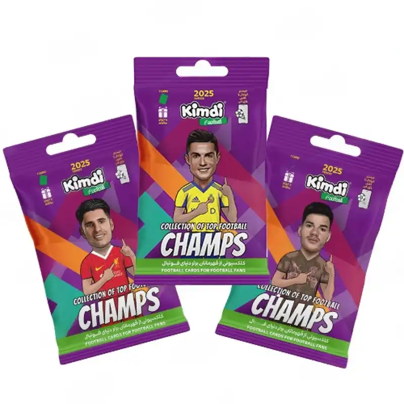 اسباب بازی شانسی کیمدی مدل فوتبالی چمپس 2025 مجموعه 3 عددی