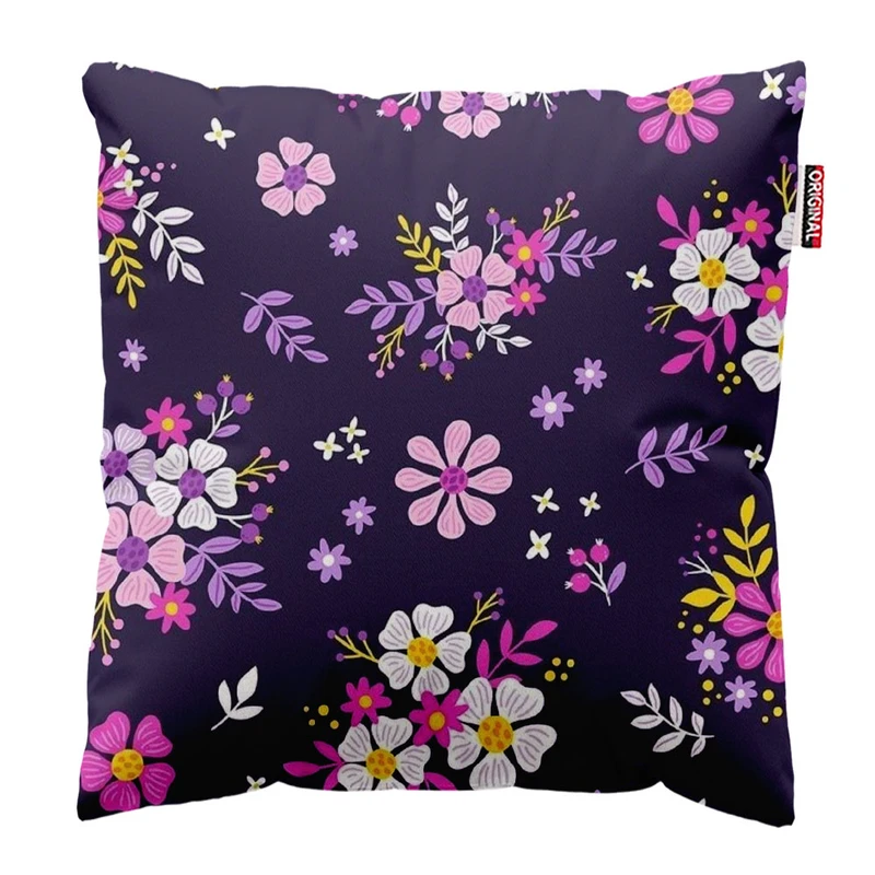 کوسن پاد آفرین طرح گل کد 1700 سایز 30*30 سانتی متر