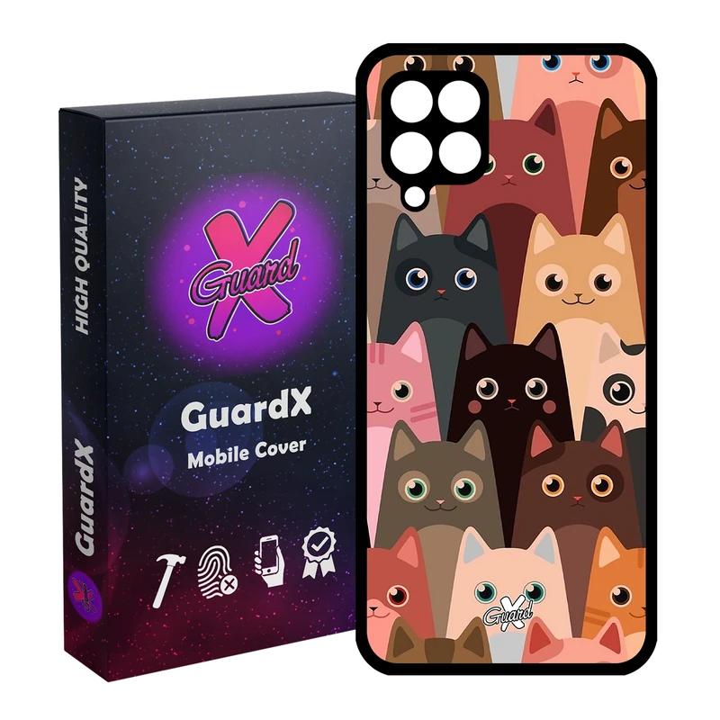 کاور گارد ایکس طرح Cat مدل Glass10067 مناسب برای گوشی موبایل سامسونگ Galaxy M32 4G / F22