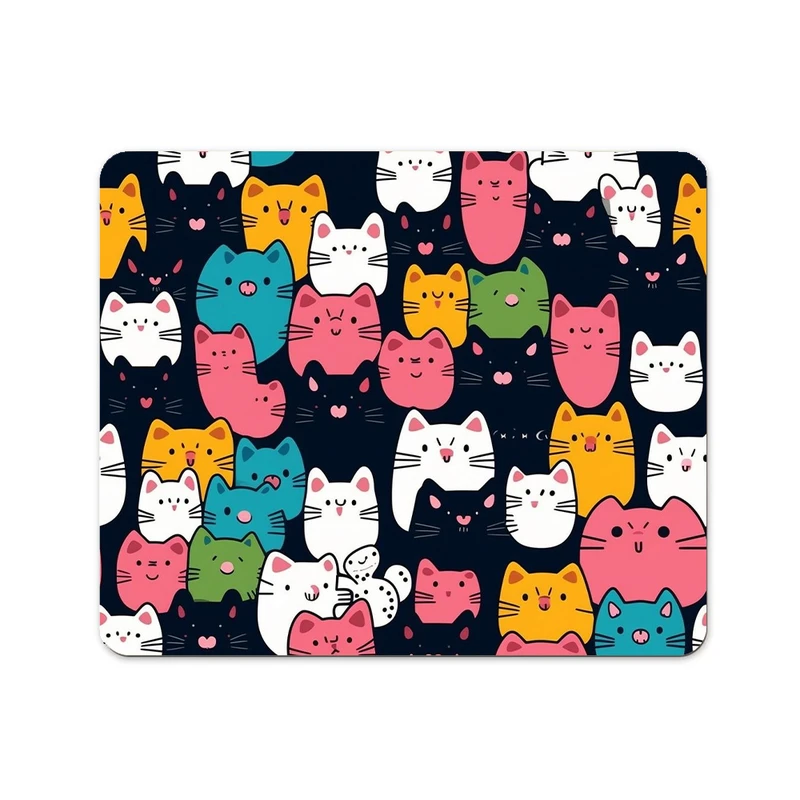 ماوس پد پاد آفرین مدل گربه کیوت فانتزی بامزه کارتونی کد P121 سایز 19*24 سانتی متر