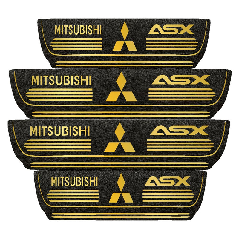 برچسب پارکابی خودرو مهدیار طرح چرم کد pkT1064 مناسب برای میتسوبیشی asx بسته 4 عددی