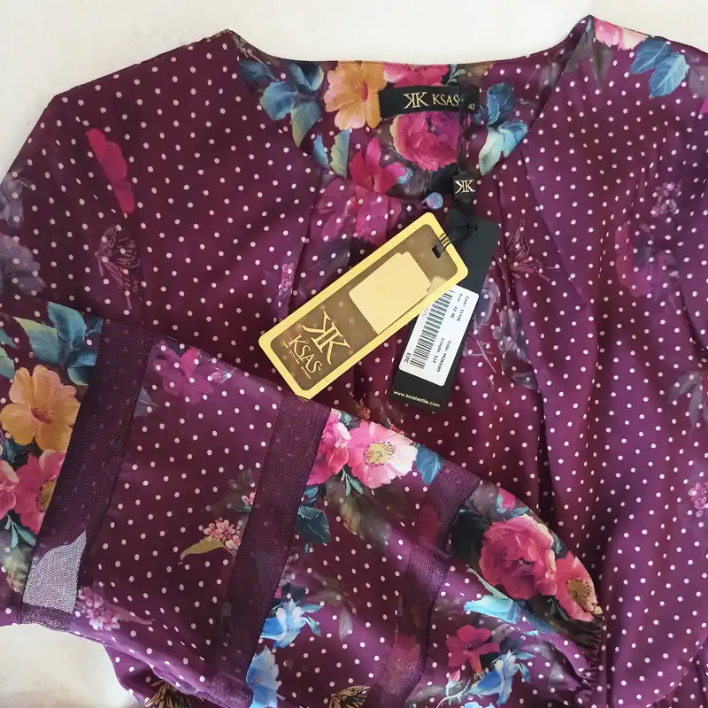 پیراهن زنانه مدل حریر کد KSAS 152