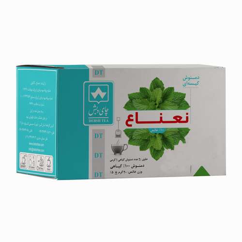 دمنوش کیسه ای نعنا چای دبش بسته 20 عددی