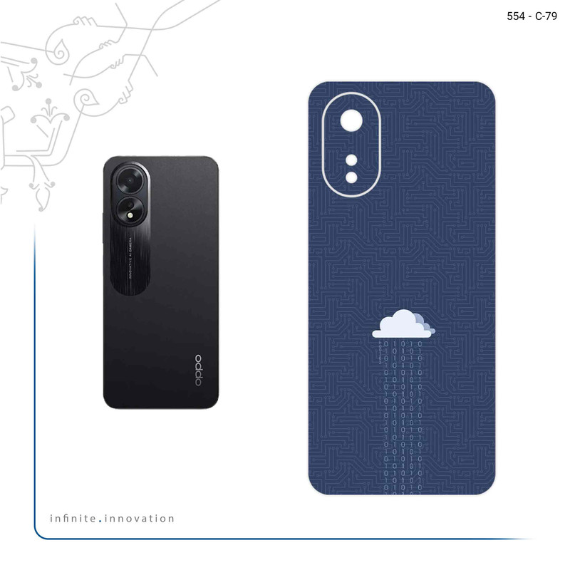 برچسب پوششی ماهوت مدل Minimal Data Cloud مناسب برای گوشی موبایل اپو A38