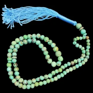 تسبیح نقره جات بافندگان مدل سنگ فیروزه نیشابور کد 70066