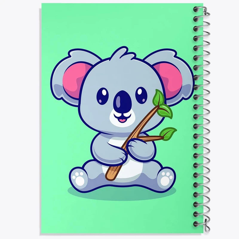 دفتر مشق 50 برگ خندالو مدل حیوانات بامزه کوآلا کد 25408