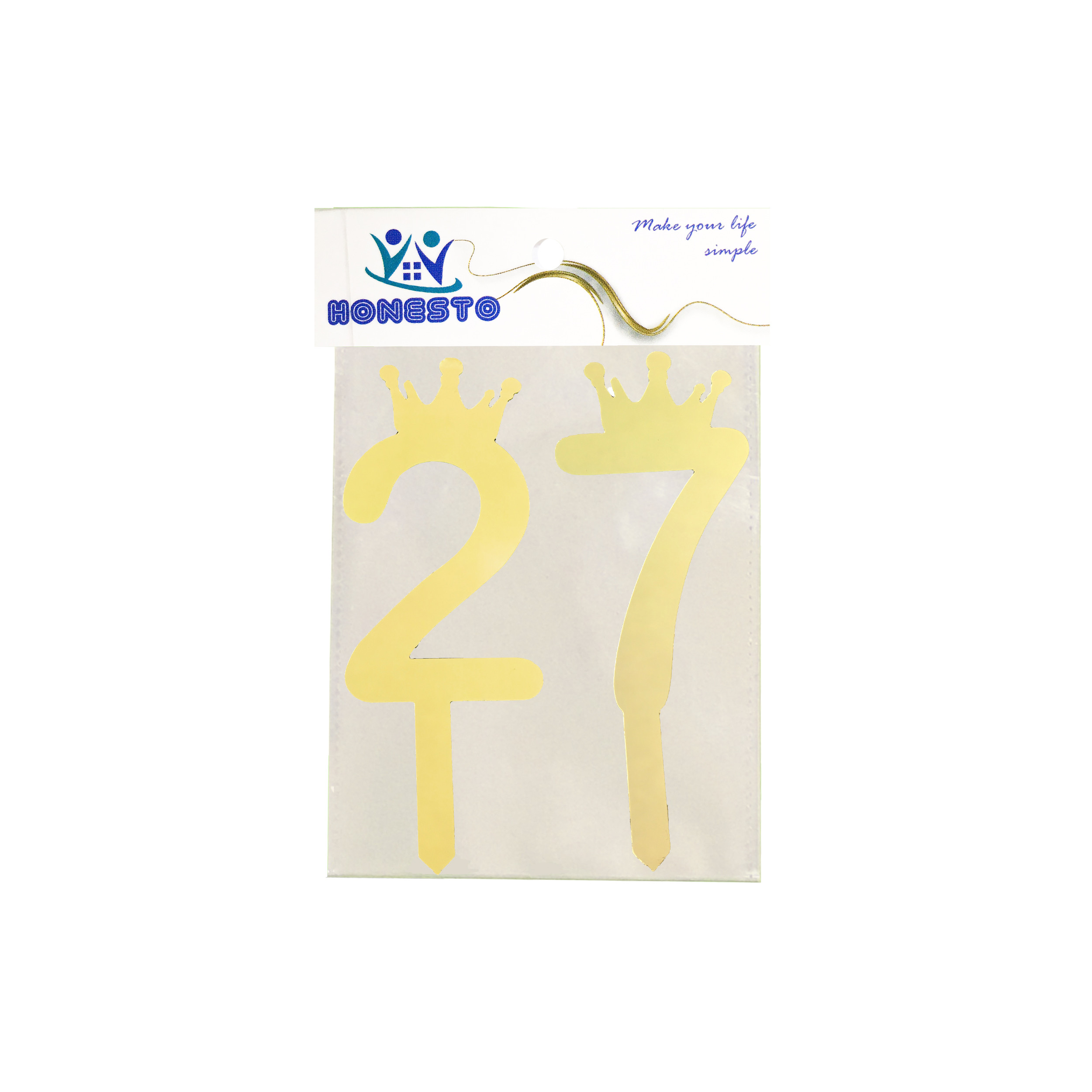 تاپر کیک هانستو مدل عدد 27 کد TPN27 مجموعه 2 عددی تاپر کیک هانستو مدل عدد 27 کد TPN27 مجموعه 2 عددی