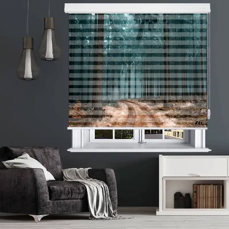 پرده زبرا زیو مدل O-7025 سایز 100x150 سانتی متر